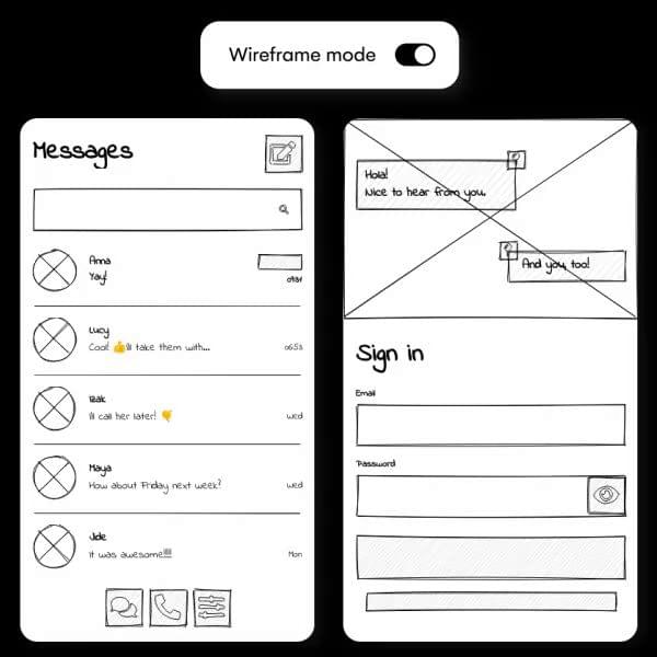 Video of turn hand-drawn sketches into beautiful designs automatically.
