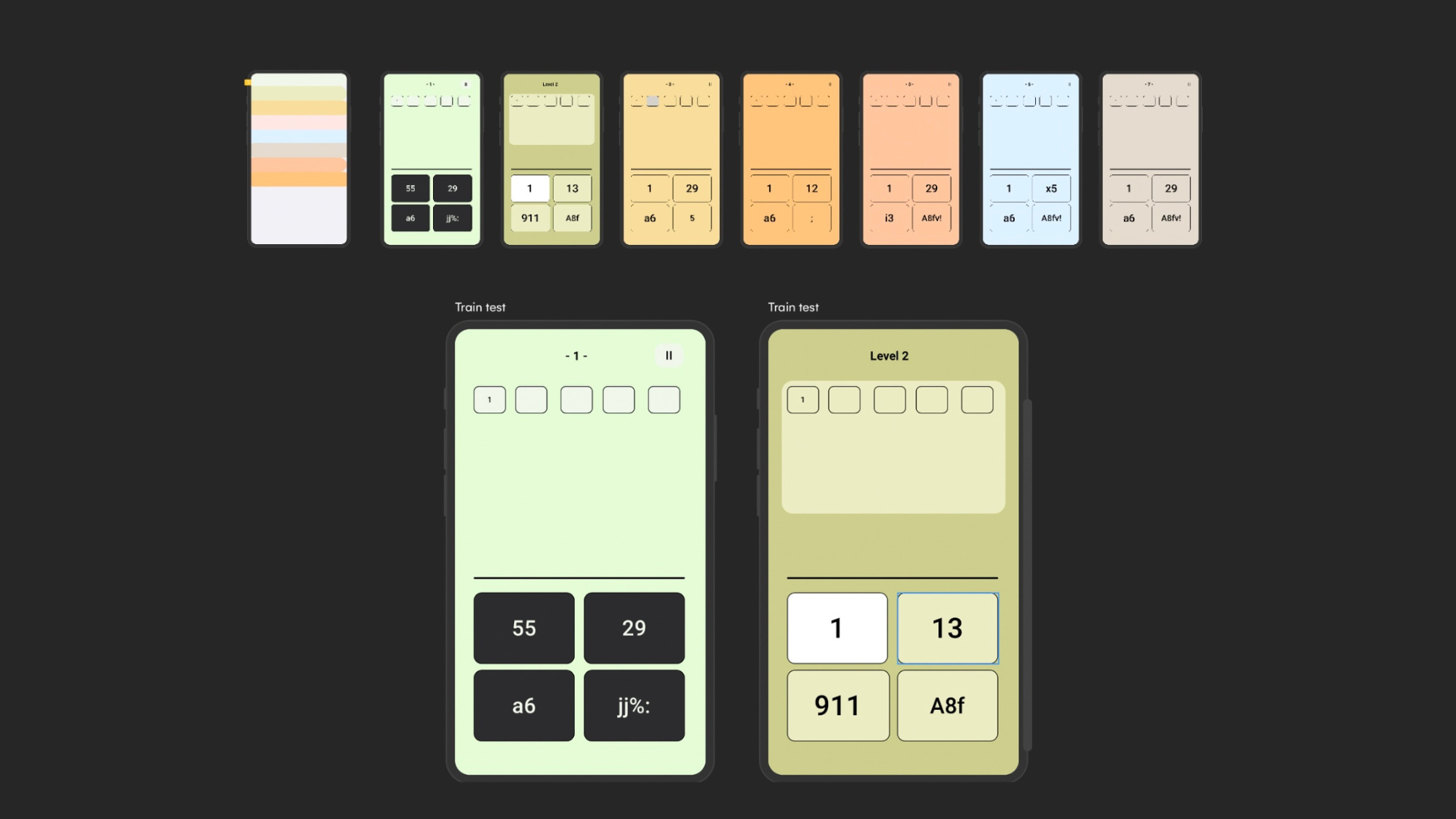 Memorized screens on Uizard